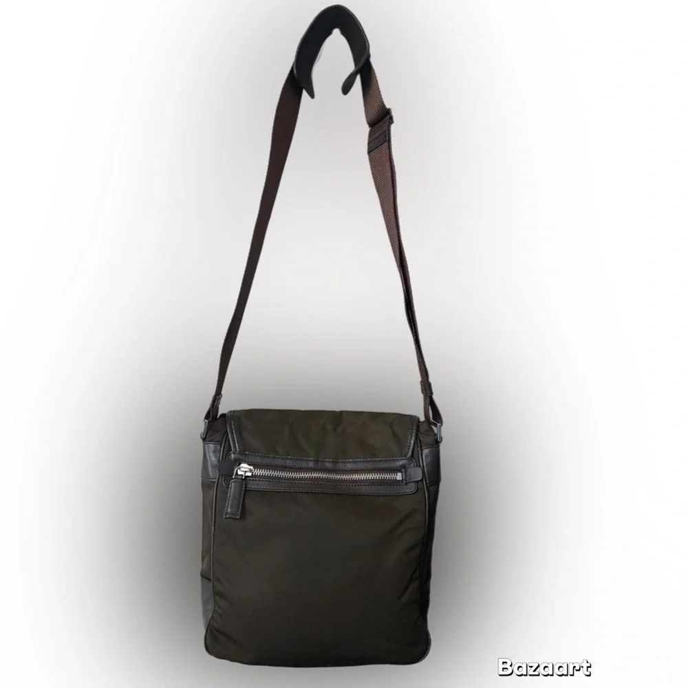 Prada Dark Brown Men's Messenger Bag